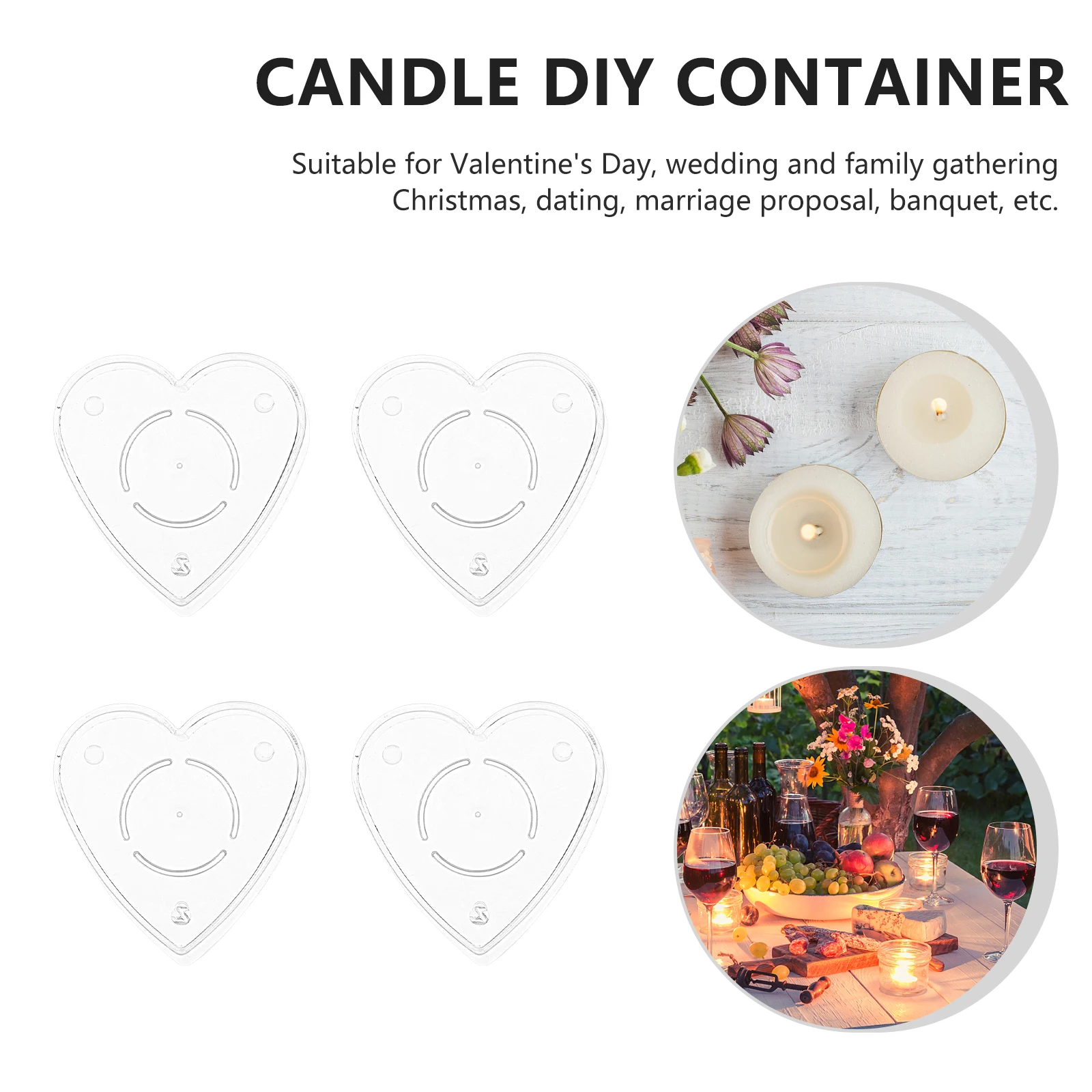 

20pcs Diy Container Box Wax Melt Boxes Melting Container Plastic Candy Containers Packaging DIY Home Decor