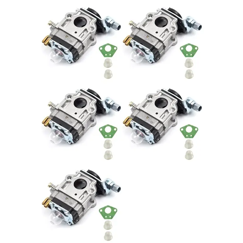 【كفاءة 】5 مجموعة 15 مم مجموعة المكربن لقاطع الفرشاة 43Cc 49Cc 52Cc منشار سلسلة التقطيع بالمنشار