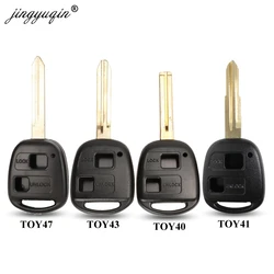 jingyuqin 2 Button Remote Key Case For Toyota Camry RAV4 Prado Corolla Tarago Avensis Avalon EHCO Land Cruiser Fob Shell