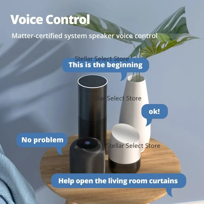 ZemiMatter Over WiFi Splicing Track Curtain HomeKit Home APP Siri Voice Control Curtain Motor