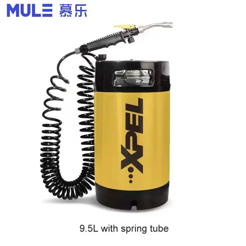 Portable Stainless Steel Pressure Sprayer Tank 9.5L High Pressure Car Auto Detailing Window Tint PPF Film Vinyl Wrap Keg