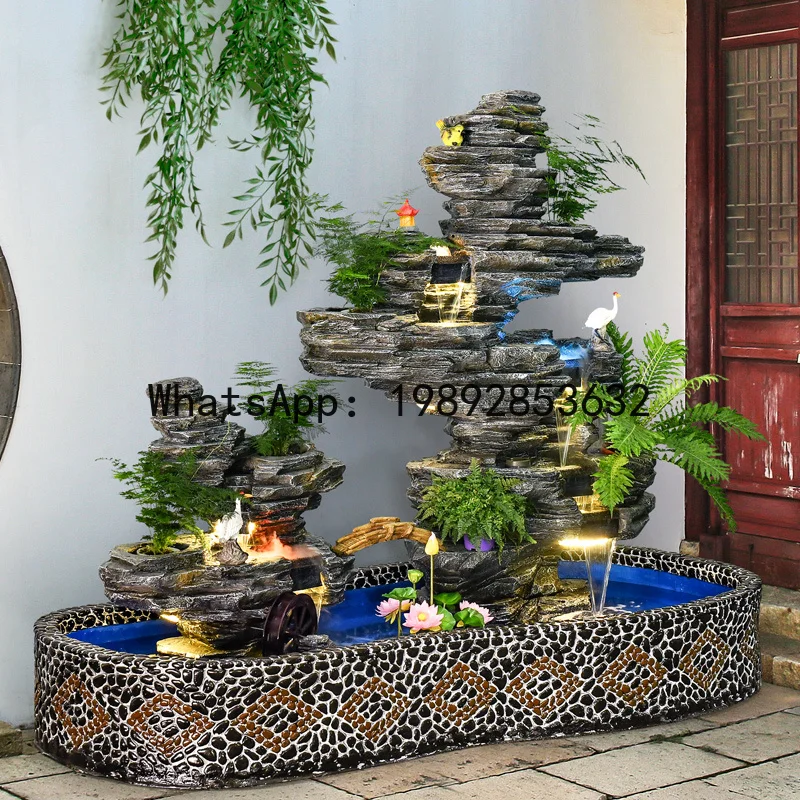

XL большой рокарий фонтан открытый двор рыбный пруд пейзаж украшение балкона креативный орнамент