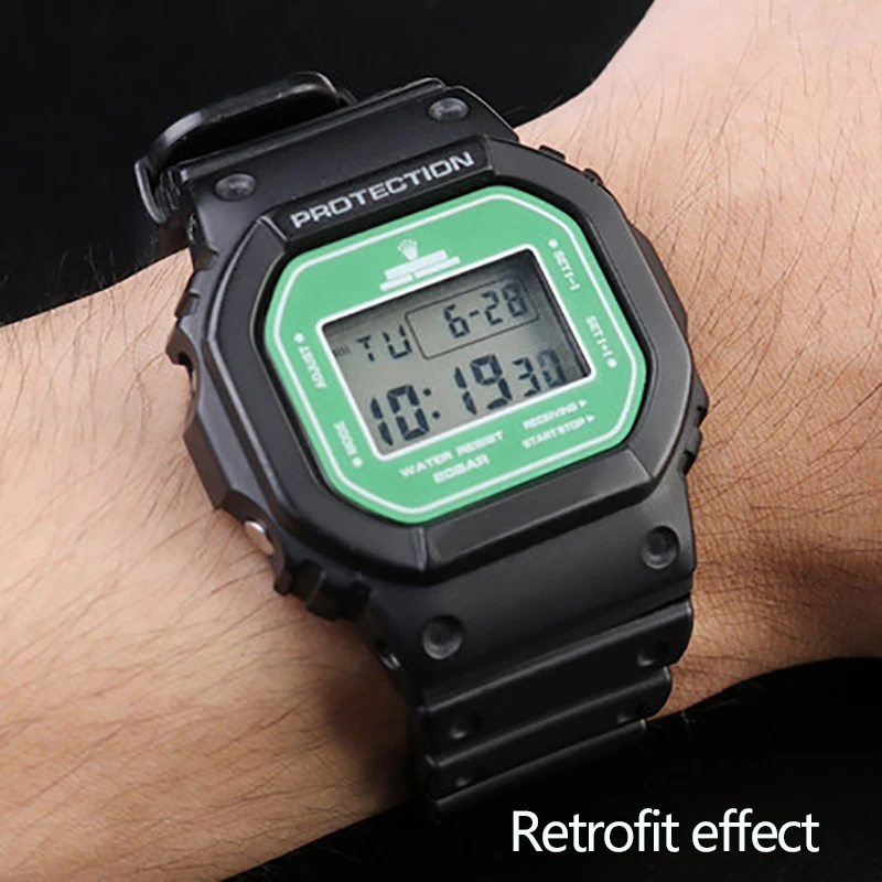 Watch Mirror Protective Film For Casio Small Squar DW5600 Tempered Film 3229 DW-5600 GW-B5600 DW-5635 Modified Screen Protector