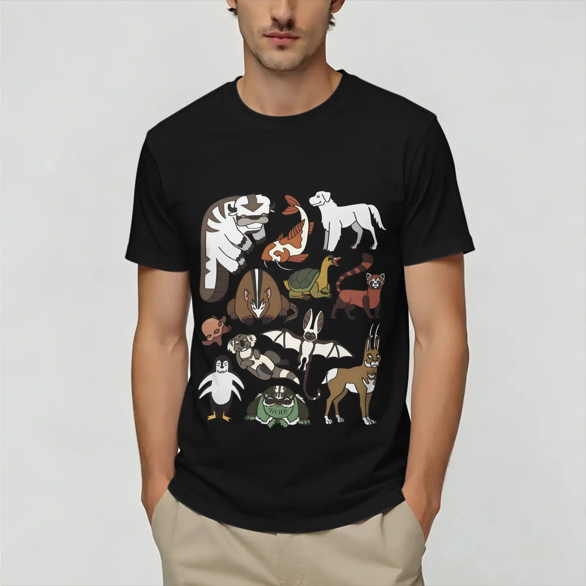 The Last Airbenders Men T Shirts  Novelty Tee Shirt Short Sleeve O Neck T-Shirt Pure Cotton Gift Idea Tops