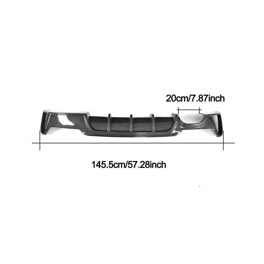 P Style Carbon Fiber F36 Rear Diffuser Lip For BMW 4 Series F32 F33 F36 M Sport 13-17