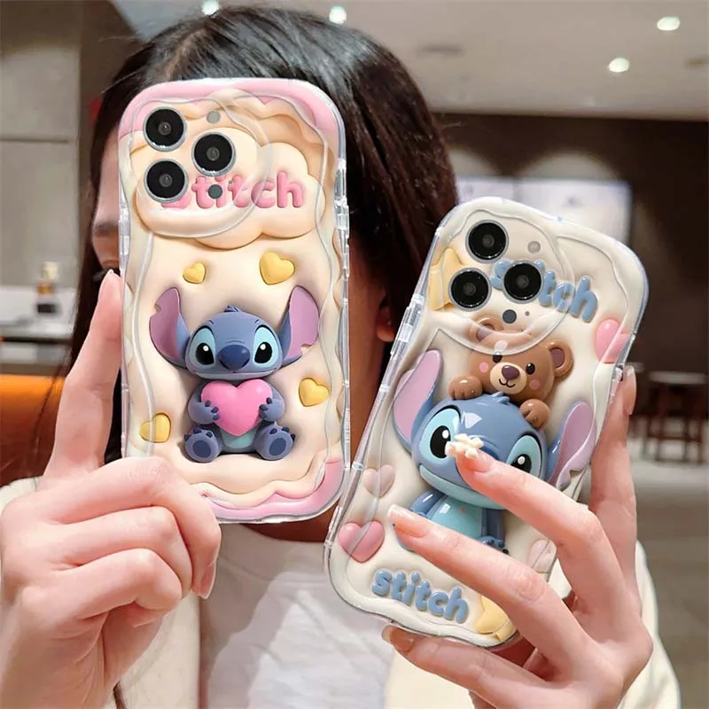 Lovely Cartoon StitchS Phone Case For Samsung Galaxy A27 A17 M16 A56 A36 A26 A16 A35 A55 A25 A15 A54 A34 A24 A14 A73 A53 4G 5G