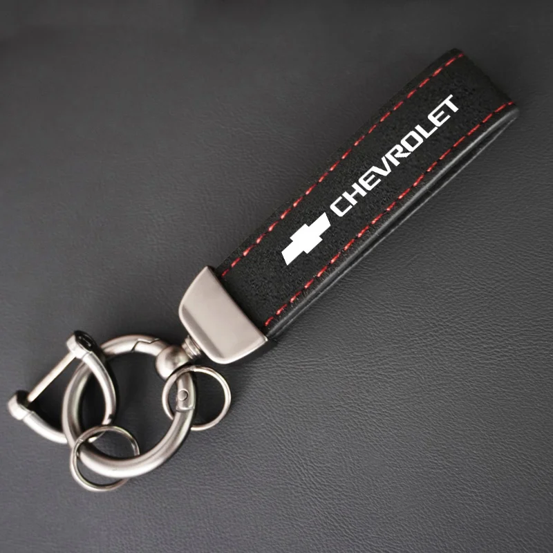 High-Grade Metal Car Keychain 360 Degree Rotating Horseshoe Buckle Key Ring Fit For Chevrolet Camaro With Logo Gift Auto Keyring