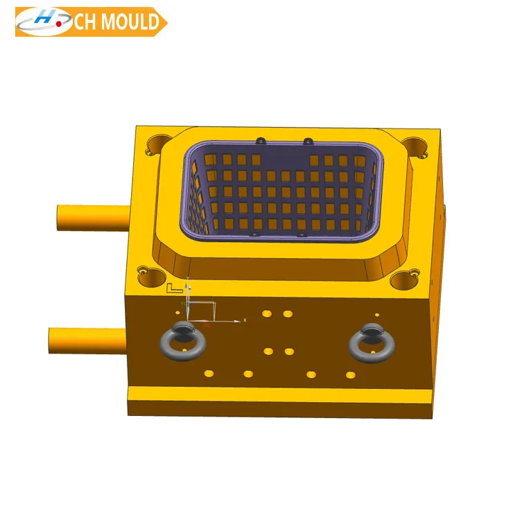 Supply Plastic Rolling Shopping Basket Mold With Wheel Plastic   Molding