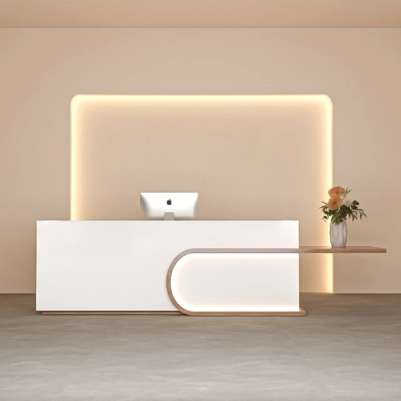 

Modern Minimalist Reception Desks Beauty Salon Hotel Reception Desks Clothing Office Furniture Mostrador De Recepción ZY40JDT