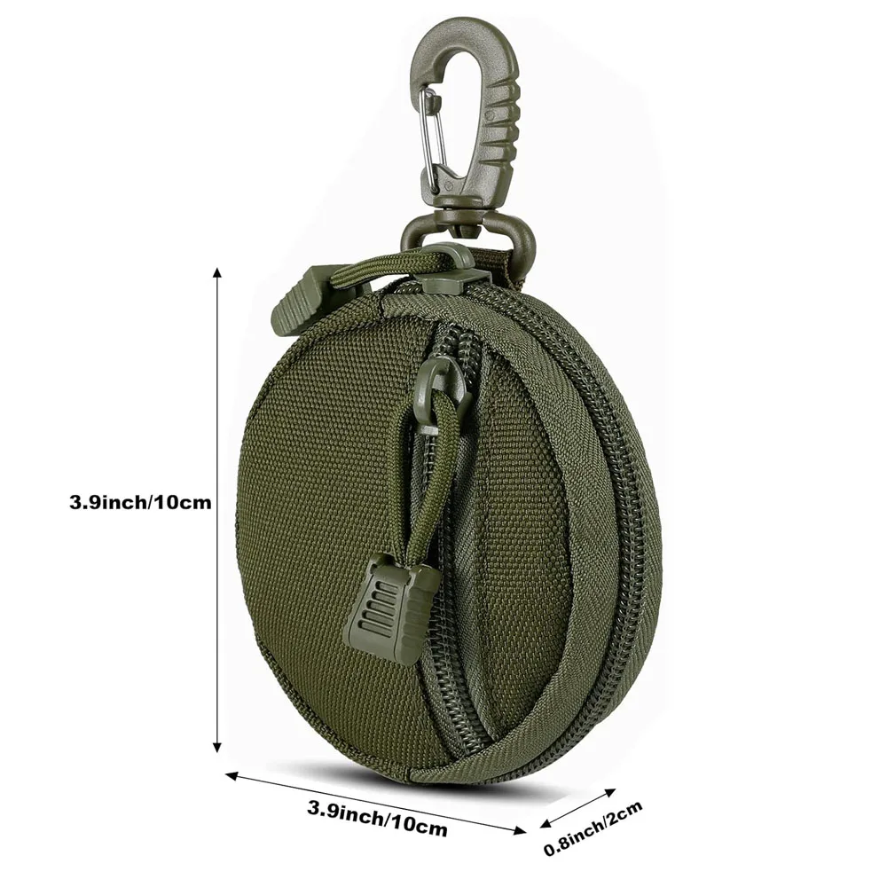 Two-piece tactical compact storage bag - practical accessory storage bag - wallet keychain credit card holder waist bag