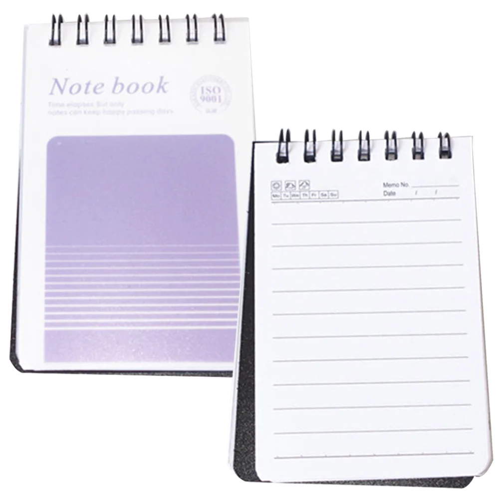 2 Pcs Notebook Notebooks School Page Markers Multi-use Memo Pads Multifunction Mini Planning Iron Small Student