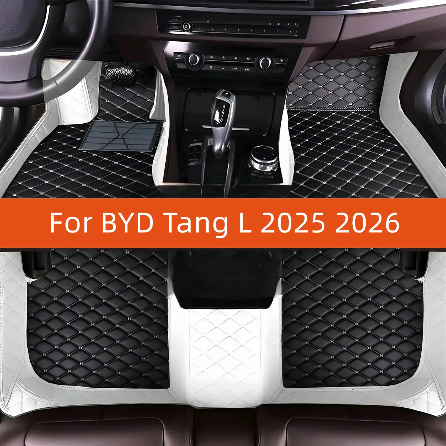 Custom Leather Car Floor Mat For BYD Tang L 2025 2026 2027 2028 Car Mat Interior