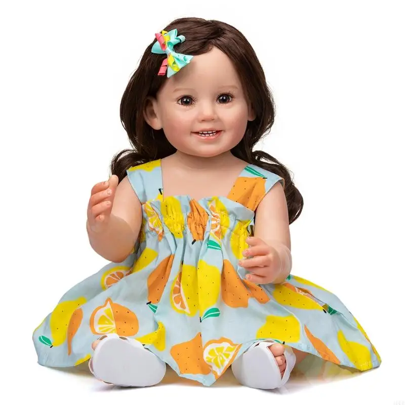 

16FE 21in/55cm Realistic Reborns Lovely Baby Dolls Figure Toy with Pacifiers
