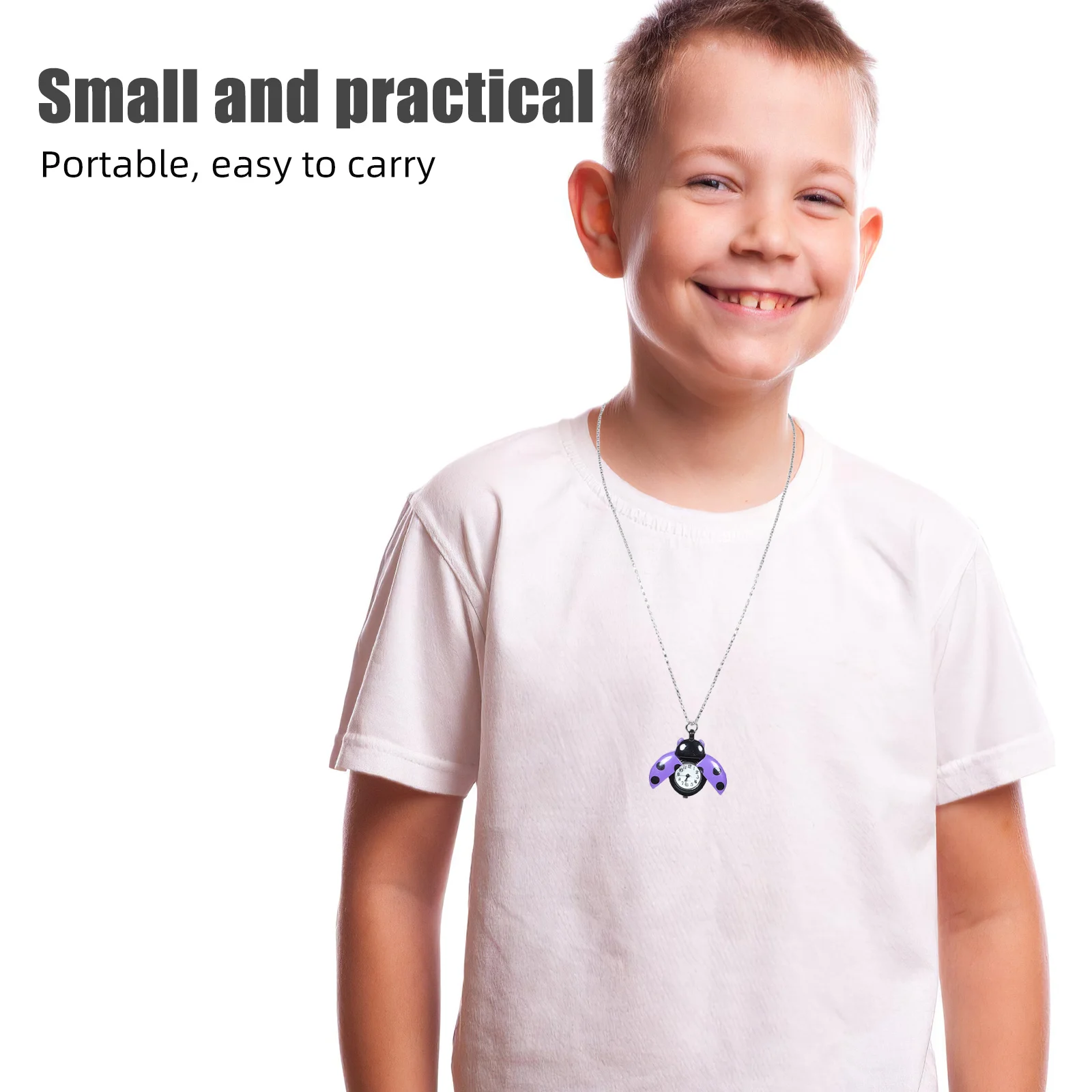 لطيف الخنفساء ساعة الجيب قلادة خمر تصميم الكوارتز للنساء حقيبة يد المفاتيح قلادة الاكسسوارات قلادة ساعة #5