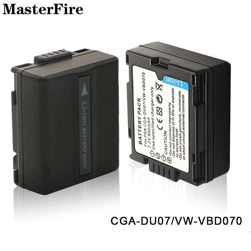 CGA-DU07 VW-VBD070 900mah 7.2V بطارية الكاميرا لباناسونيك CGA-DU06 DU07 DU12 DU14 DU21 SDR-H18 NV-GS10 NV-GS188GK بطاريات