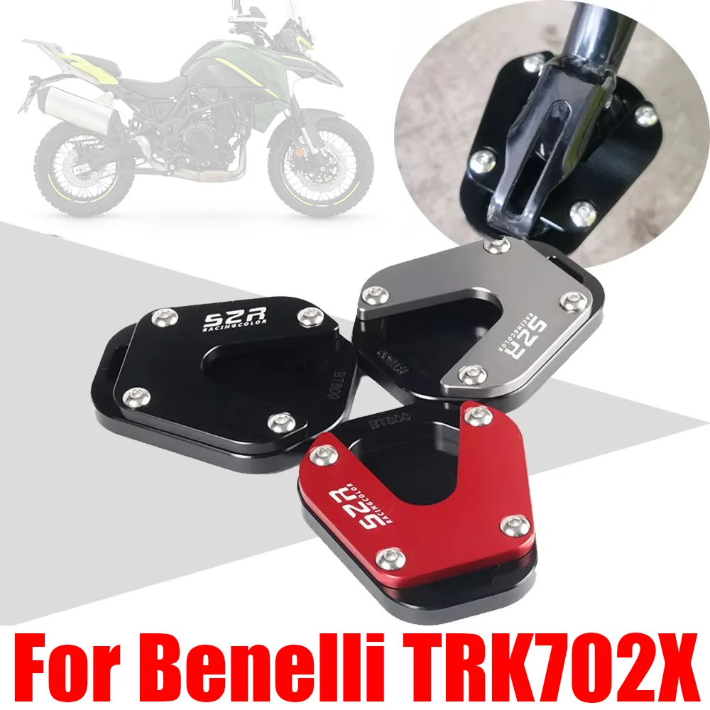 For Benelli TRK702X TRK702 X TRK 702X TRK 702 X Accessories Kickstand Foot Side Stand Extension Pad Enlarger Support Plate