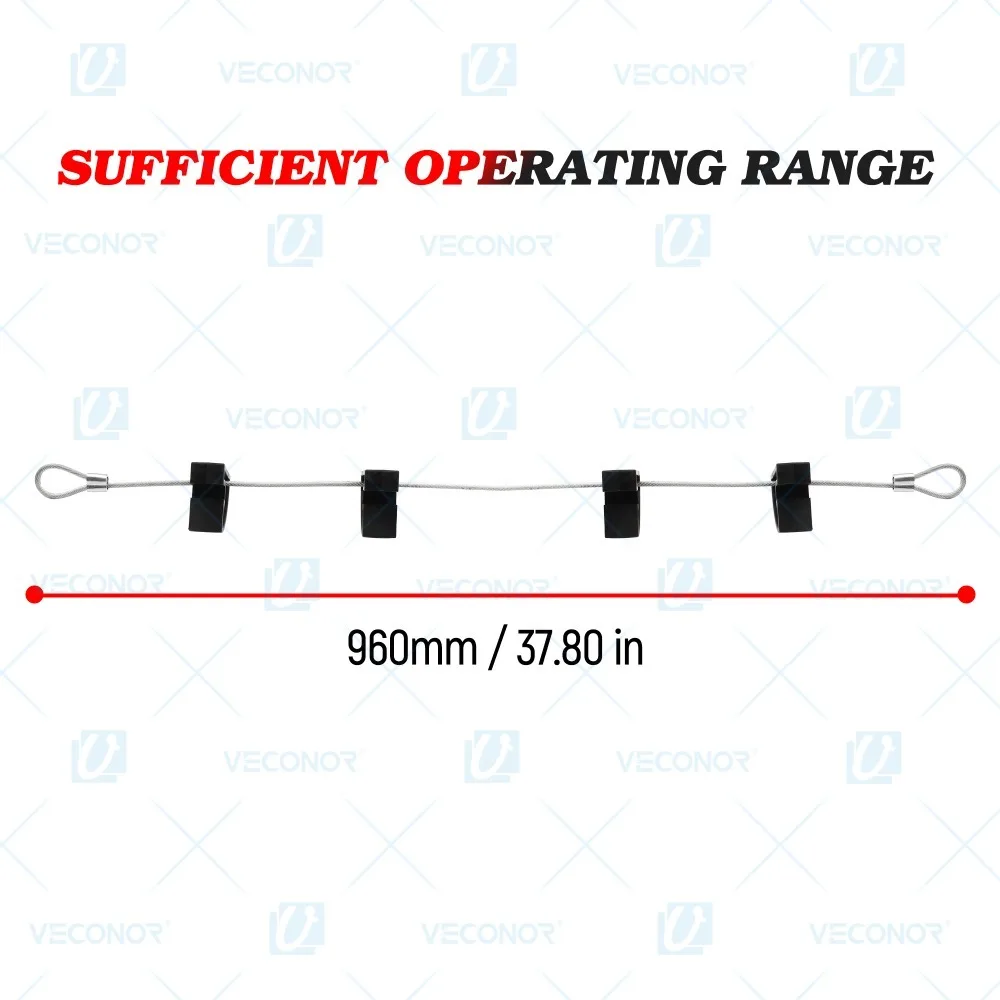 Tire Bead Holder Chain 4Pcs Plastic Bead Depressor with Steel Wire Rope Tire Mounting Bead Keeper for Low‑Profile&Run‑Flat Tires