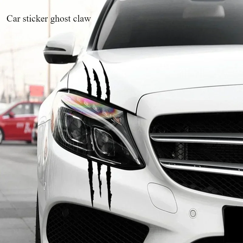 Car Styling Ghost Claw Scratch Stripe Marks Headlight Decal Vinyl Decal Auto Body Decorative Stickers PVC Carving Vinyl Decal