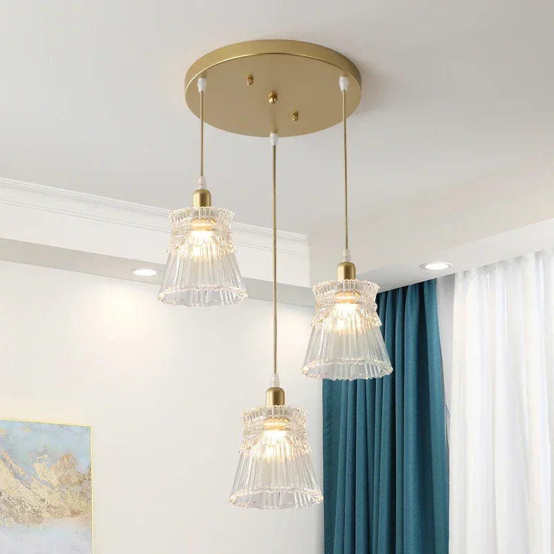 

Modern Glass Chandelier Restaurant Light Luxury Creative Room Decoration Crystal Chandelier Corridor Entrance Foyer Lights