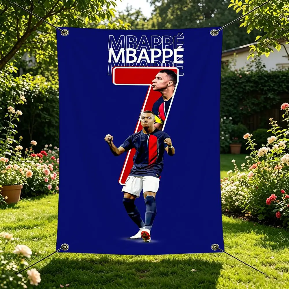 Sport K-Kylian Mbappe Flags, Outdoor Decorations, Music Bars, Home Interiors, Patio and Garden Decorations