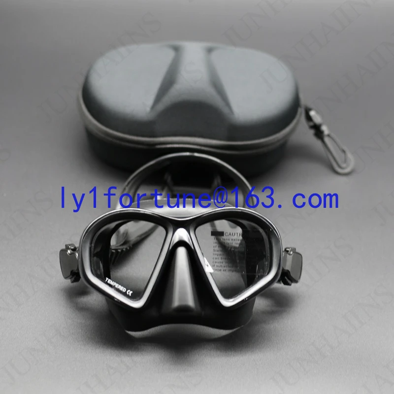 2026 Low Capacity Free Diving Mask Tempered Glass Snorkeling Mask with Bracket Wet Set