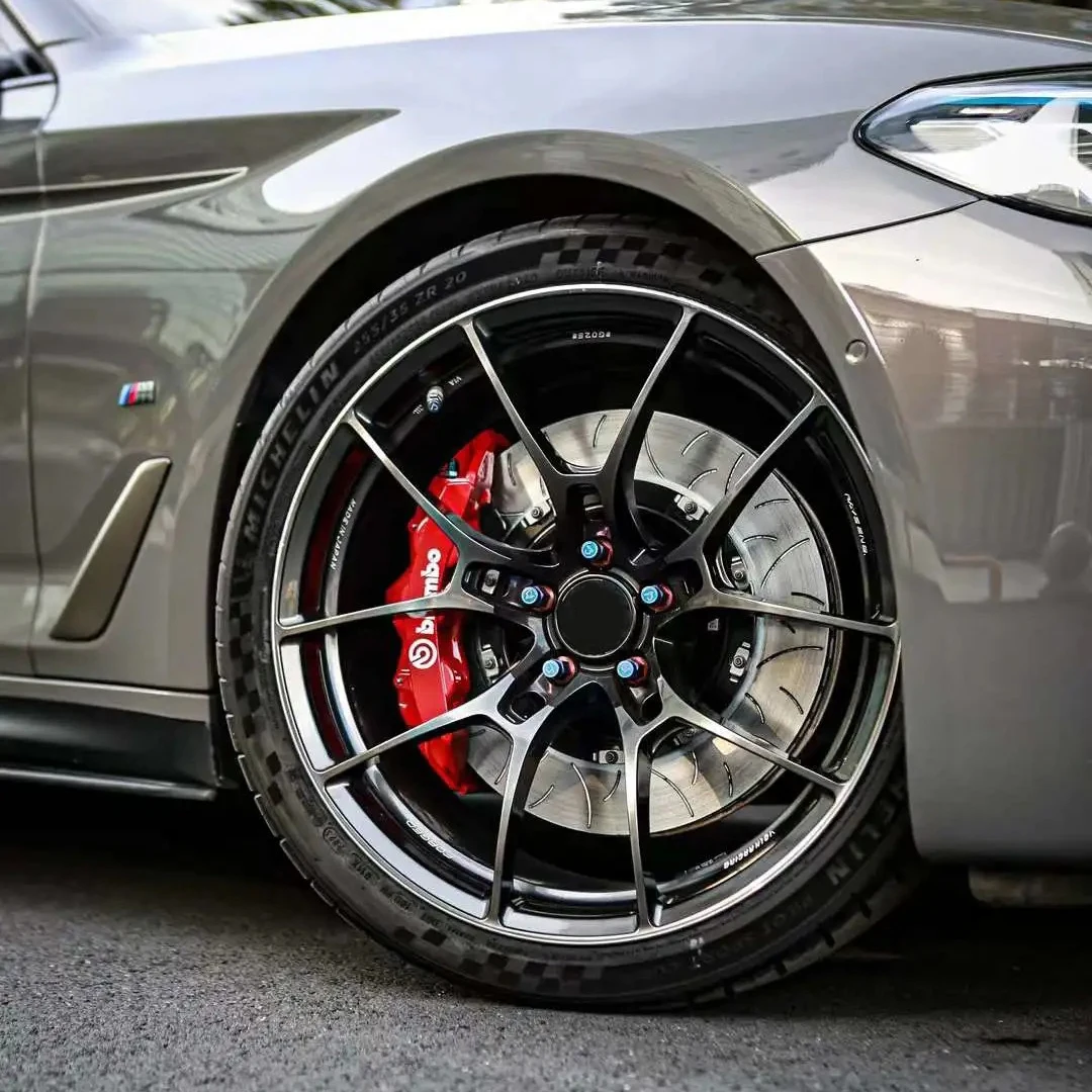 New 18 19 20 21 22 Inch Gray Aluminum Alloy Wheel With 5x112 5x114.3 5x120 Hub Multi Spoke LM JDM Design Forged