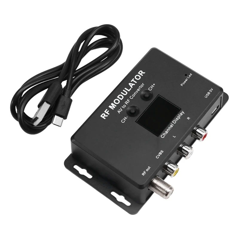 Modulador RF M60 AV para conversor RF Modulador UHF Conversor de sinal RF