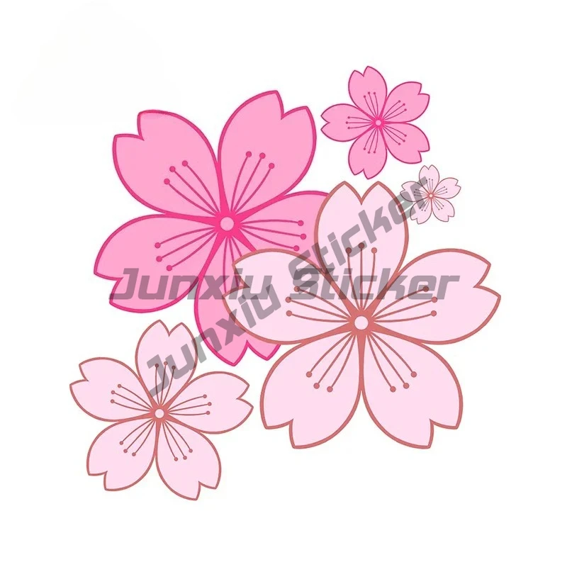 

For Cherry Blossom Car Stickers Waterproof Fine Motorcycle Helmet Air Conditioner Surfboard Decal