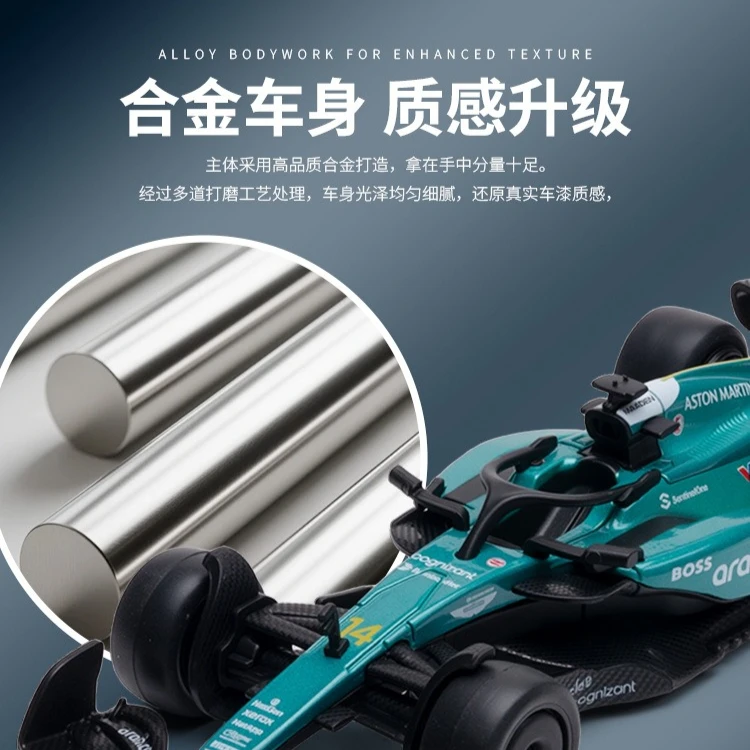 1:43 Aston Martin Formula F1 Alloy Racing Collection Toy Gift Diecast Alloy Car Model Collectible