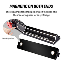 9IMOD RC Height Ruler Tool 20-25mm Ruler 10mm Chassis Droop Blocks With Magnetism Detachable Measuring Wheel for 1/10 RC Vehicle