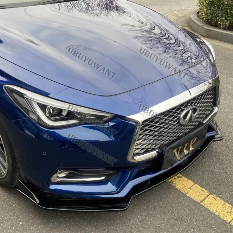 

Запчасти для автомобильных бамперов Infiniti Q60 Q60S, передний спойлер из АБС-пластика для Q60 Q60S 2018 2019 2020 2021