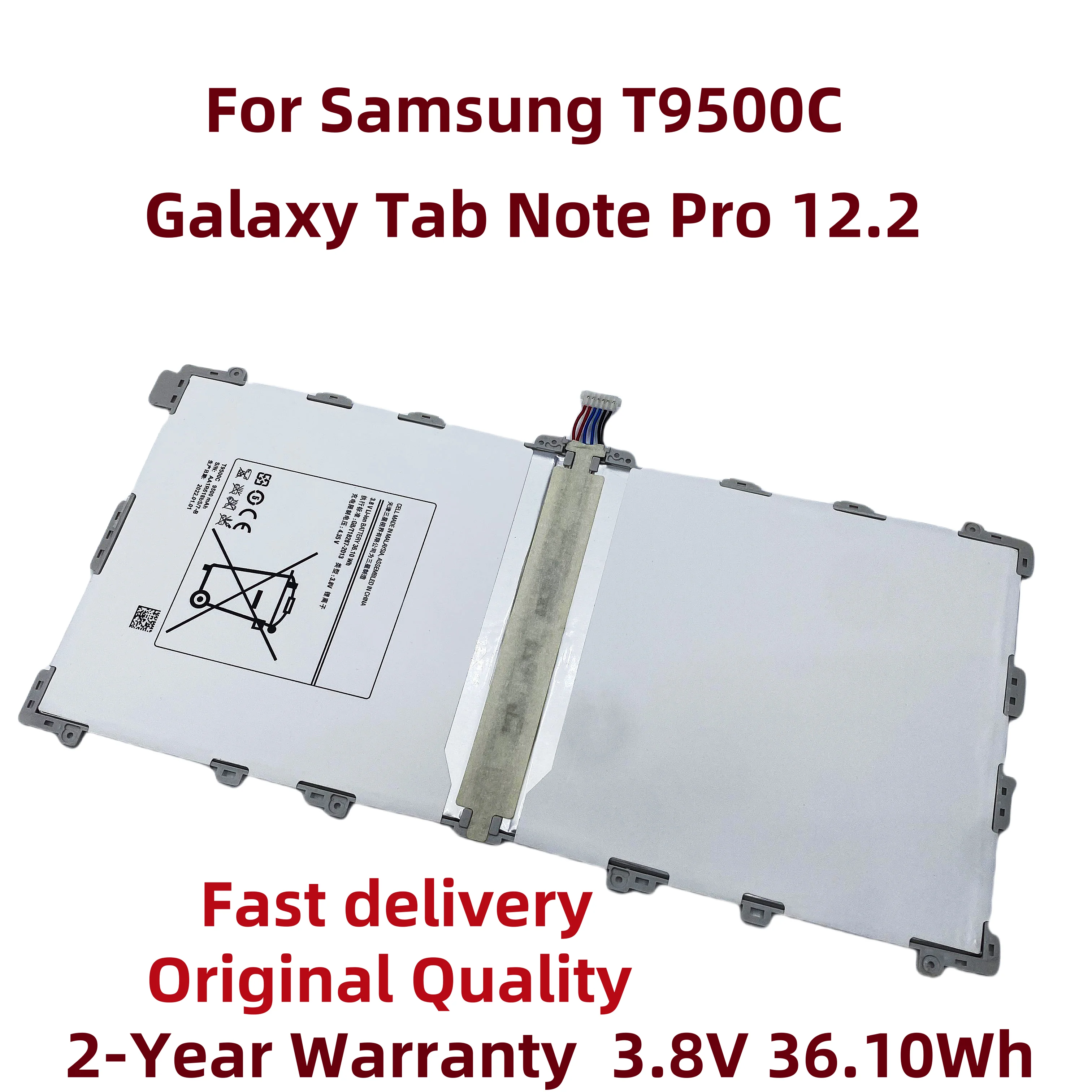 New T9500C Tablet Battery For Samsung Galaxy Tab Note Pro 12.2 SM-T900 SM-P900 SM-P901 SM-P905 T9500K T9500E T9500U CS-SMP900SL