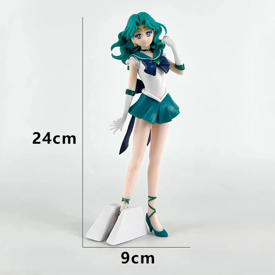 23cm Anime Sailor Moon Meiou Setsuna Figure GLITTER&GLAMOURS Kaiou Michiru Tenoh Haruka Tomoe Hotaru Action Figurine Toy Gift view 5