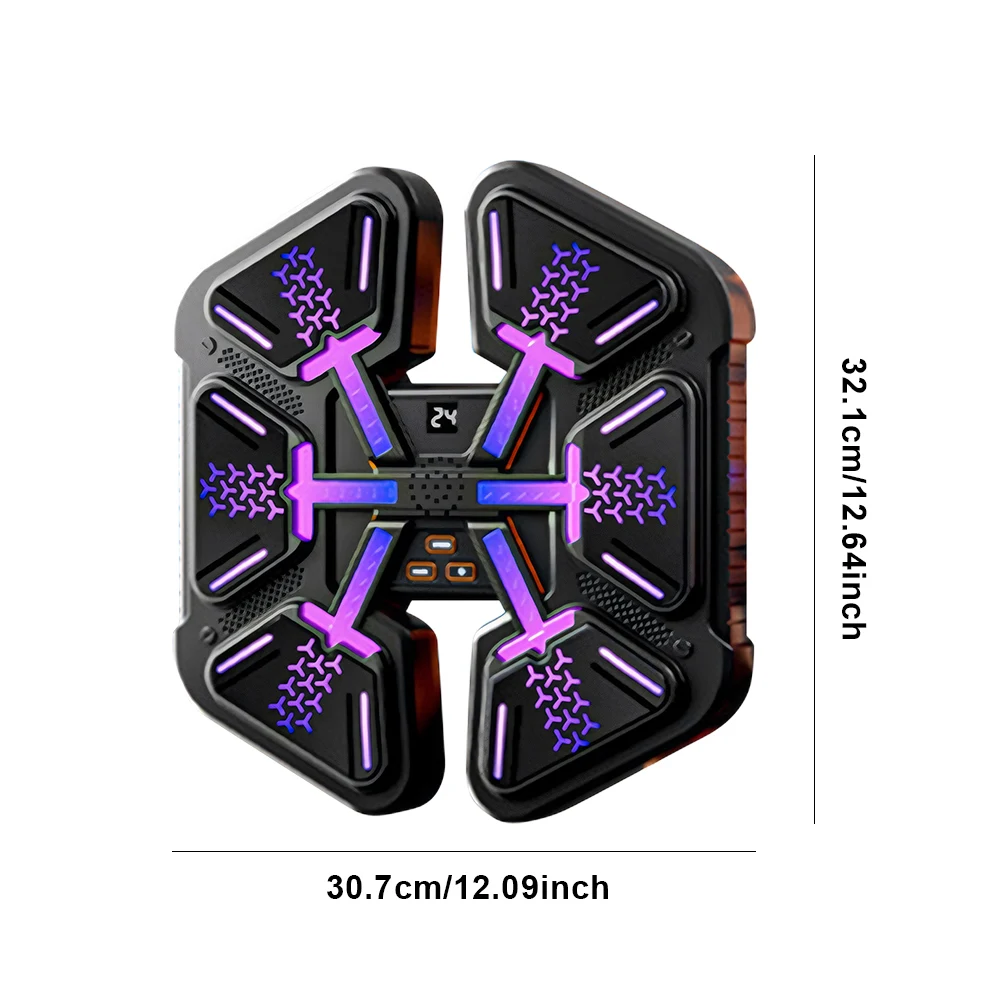 Music Boxing Machine Boxing Wall Target Type C Charging Smart Bluetooth-Compatible Boxing Machine Wall-Mounted for Adults Kids