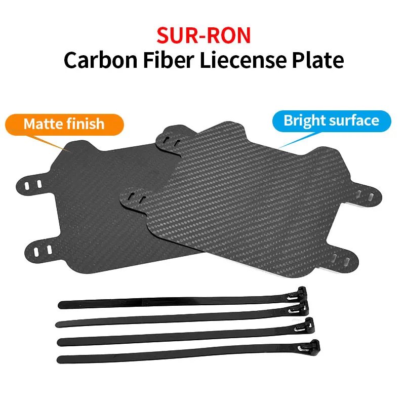 

For Talaria SUR RON Light Bee X S Real Carbon Fiber Liecense Plate Front Plate SurRon Number Plate Race Number