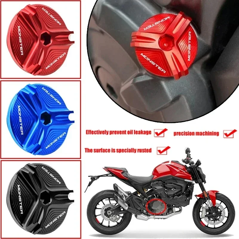 ฝาปิดถังน้ำมันเครื่องใหม่ สำหรับ Ducati MONSTER 696 796 821 1100 1200 MULTISTRADA SCRAMBLER 848/Evo 899/1199/1299/R/S Panigale Diavel