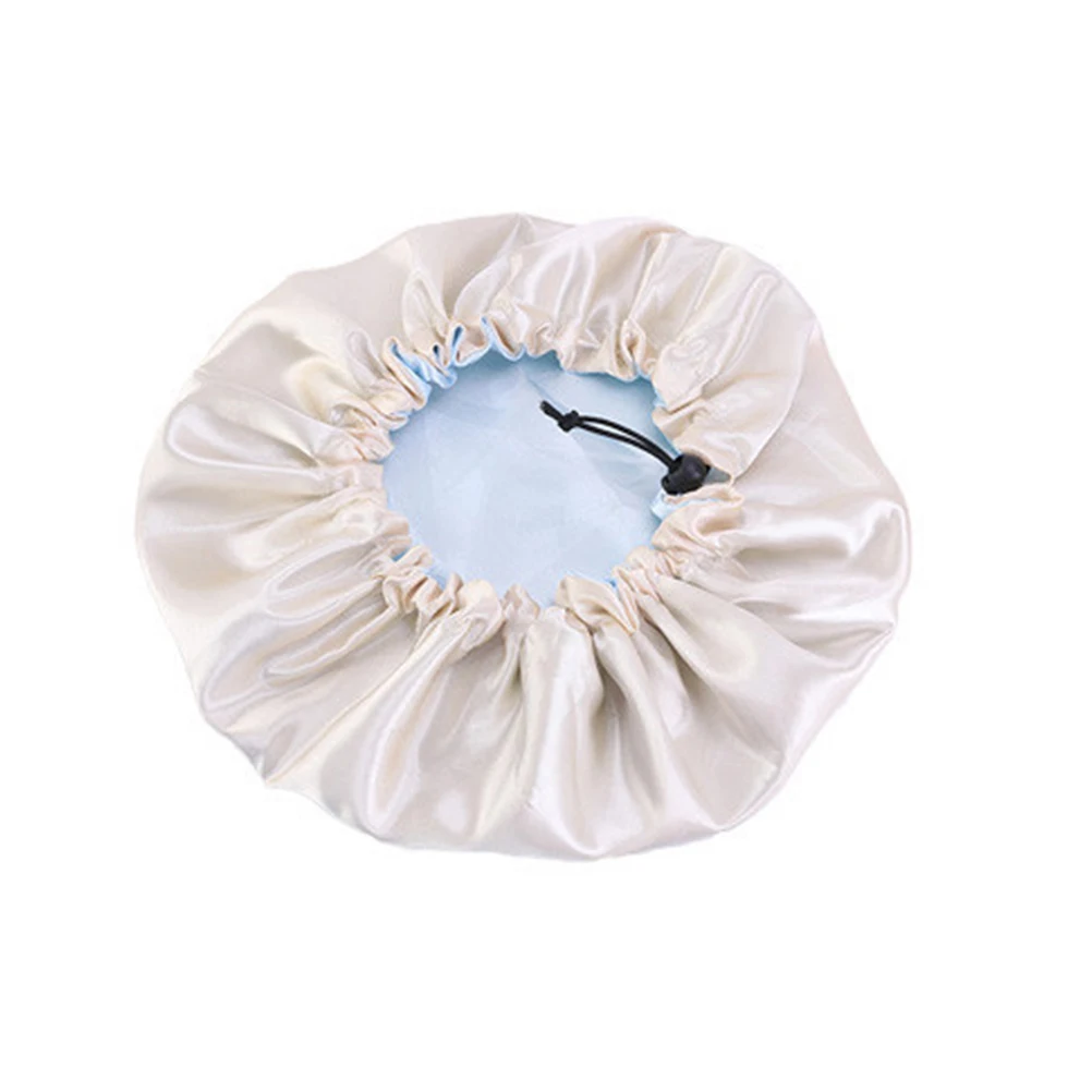 

Satin Bonnet Woman Sleeping Hat Beauty Cap Night Perm Hat For Miss Comfortable Hair Protection Long Lasting Use