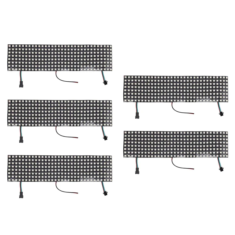 Pannello a matrice LED Hot-5X, schermo LED indirizzabile individualmente a matrice di punti flessibile digitale WS2812B RGB 832 pixel