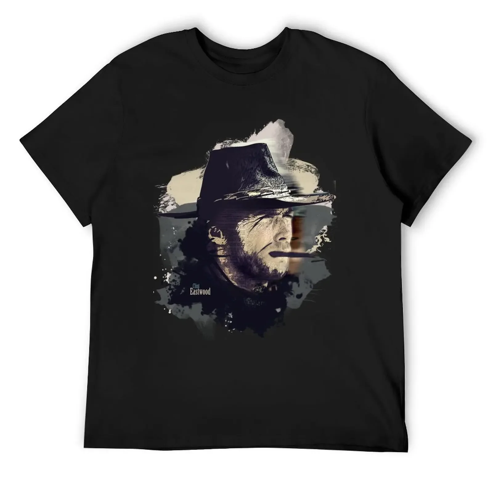 Clint Eastwood T-Shirt kawaii clothes vintage clothes plain black t shirts men