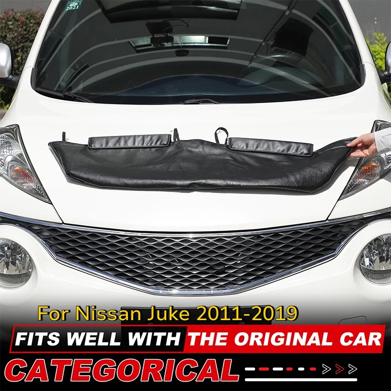 

For Nissan Juke F15 2011-2019 Black Car Engine Hood Protector Hood Sand and Stone Deflector Protection Cover Car Accessories