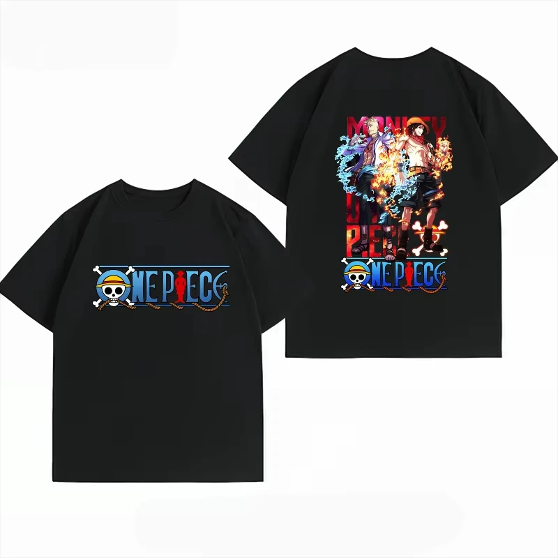 ONE PIECE White Beard Edward·Newgate Printed T-shirt Men's and Women's T-shirt Men's Top Sports T-shirt Men's T-shirt Harajuku