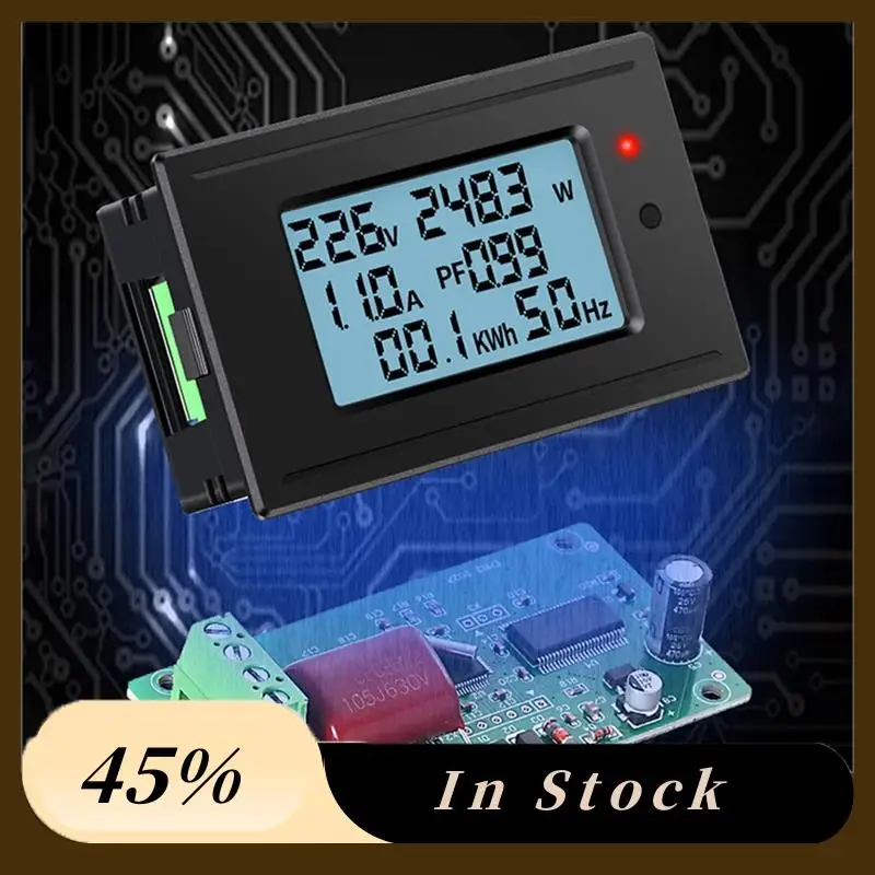 

DC Power Monitor Spare Parts Accessories Multi-Function Meter Voltage DC200V Current 100A Power Meter Alarm Output