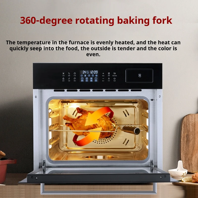 60L Home Steam Oven - Built-in Multi-Function Steam, Bake, and Air Fry Combo Machine