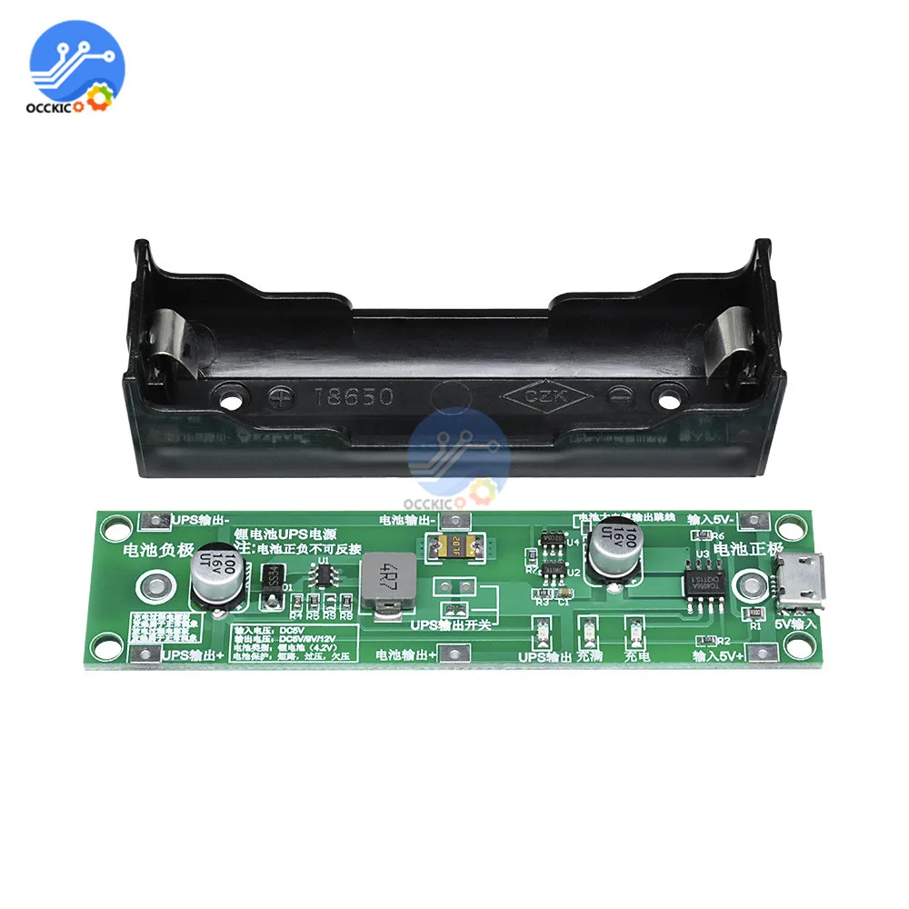 5V 18650 Lithium Battery Charger Protection Board with Power Boost Step Up UPS Uninterrupted Function Charge Discharge Balancer