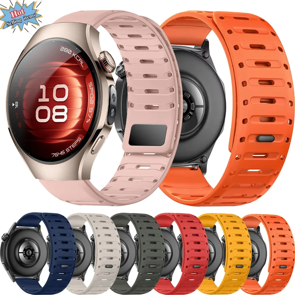 22 مللي متر سيليكون حزام لساعة هواوي 5/4/3 GT5-4-3-2 46 مللي متر سوار مغناطيسي Xiaomi ساعة S4 S3 S2 Amazfit Bip 5-6/التوازن 2 حزام