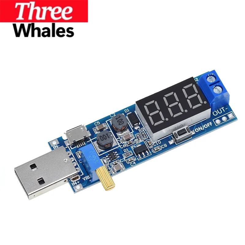 USB Boost Module DC-DC 5V To 3.3V/24V USB Boost Power Supply Module USB DC Converter 12V Adjustable Out DC 1.2V-24V