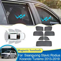 For Ssangyong Stavic Rodius Korando Turismo 2013 2014 2015 2016 2017 2018 2019 Sunshade Curtain Visor Car Auto Part Accessories