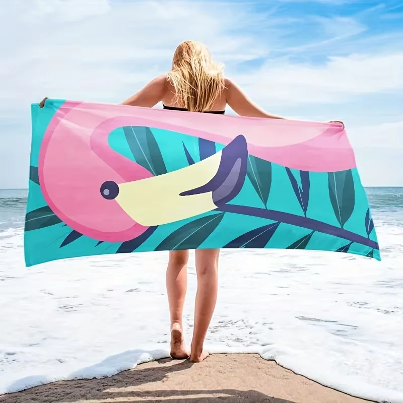Ultra Soft Deep Blue Marble Patterned Beach Towel, Lightweight, Fast Drying Super Absorbent Polyester and Activities Beach Towel