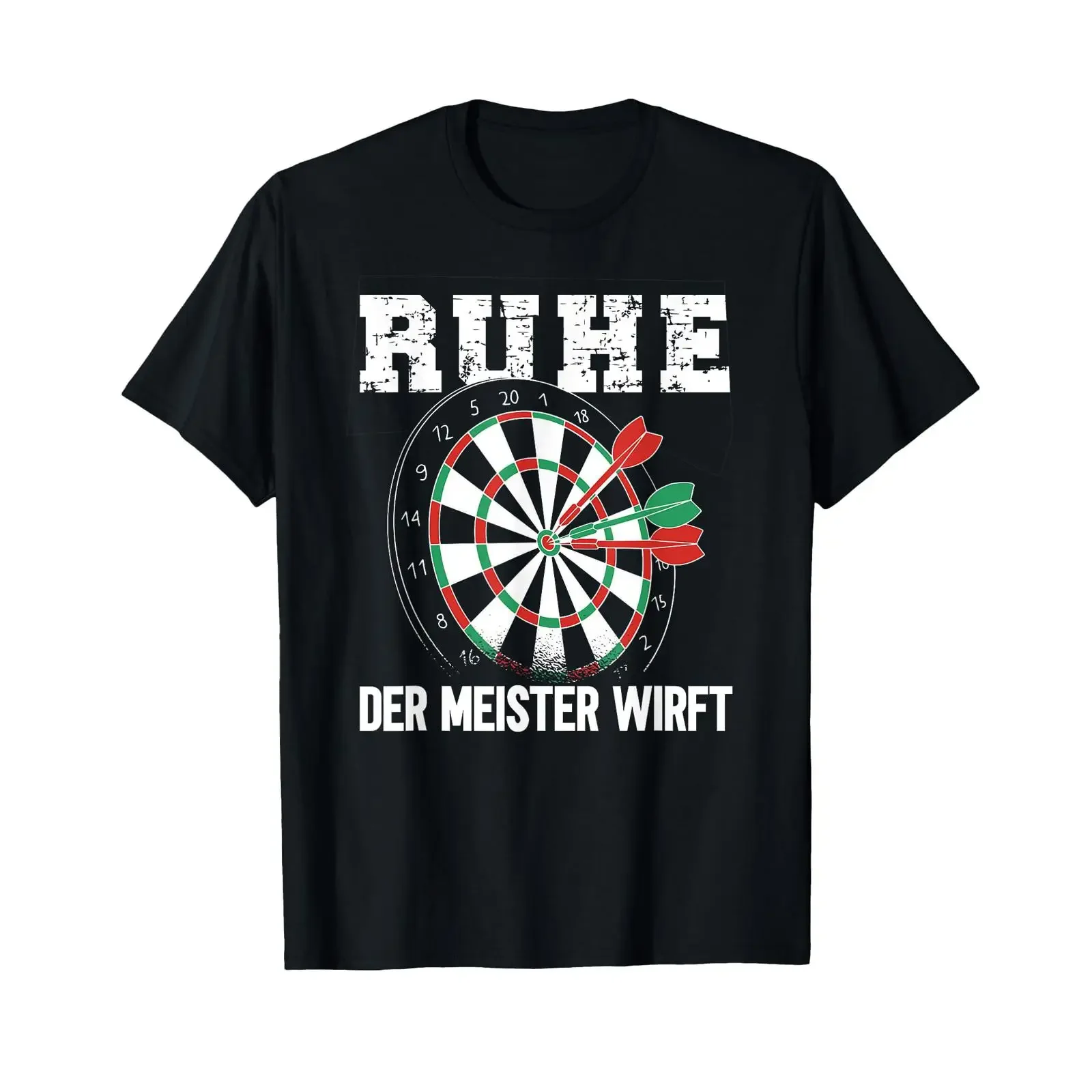 Quiet The Master Throws Darts T Shirt vintage Washed graphic Versatile Slightly Breathable Comfortable fashion