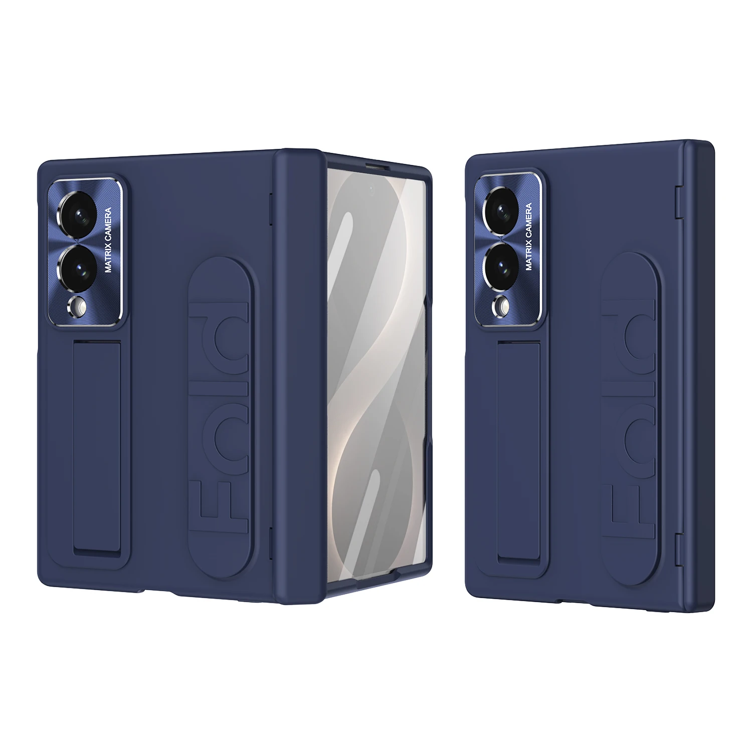 For Samsung Galaxy Z Fold 8 Wide Wristband Bracket Phone Case Front Protection Film PC Hard Shell Protection Hinge Back Cover